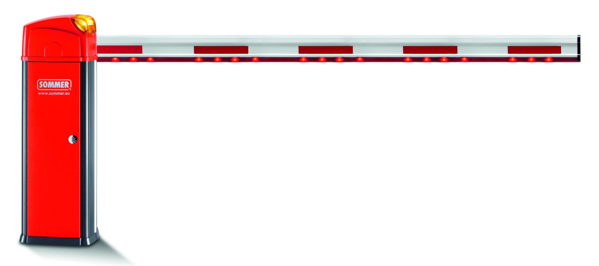 Szlaban, 5 m, LED - prawy - MEGA ZESTAW Szlaban, 5 m, LED - prawy - MEGA ZESTAW