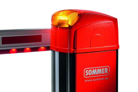 Szlaban parkingowy, aluminiowy z podświetlanym ramieniem LED Szlaban parkingowy, aluminiowy z podświetlanym ramieniem LED